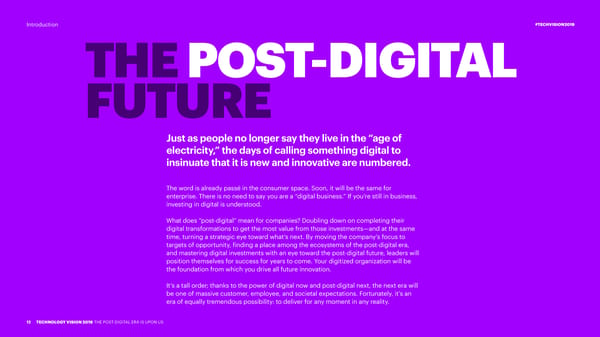 Accenture Technology Vision 2019 | Full Report - Page 13