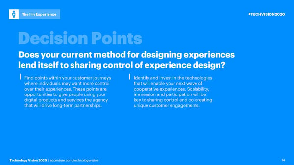 1. The I In Experience - TechVision2020 - Page 14