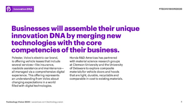 5. Innovation DNA - Tech Vision 2020 - Page 8